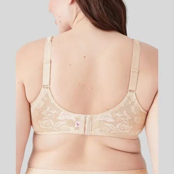 Wacoal 85567 Awareness Full Figure Seamless Bra Floral Natural Nude Sand 32G - Picture 8 of 8
